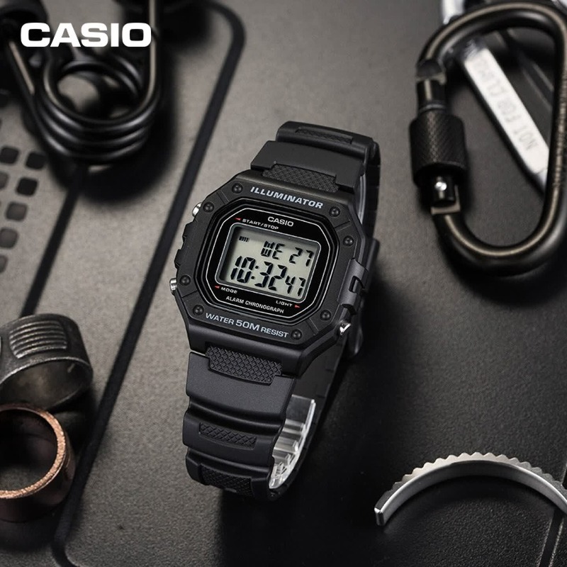 Vintage Collectible Watches - Original Casio W-218H-1A Digital Sports Watch