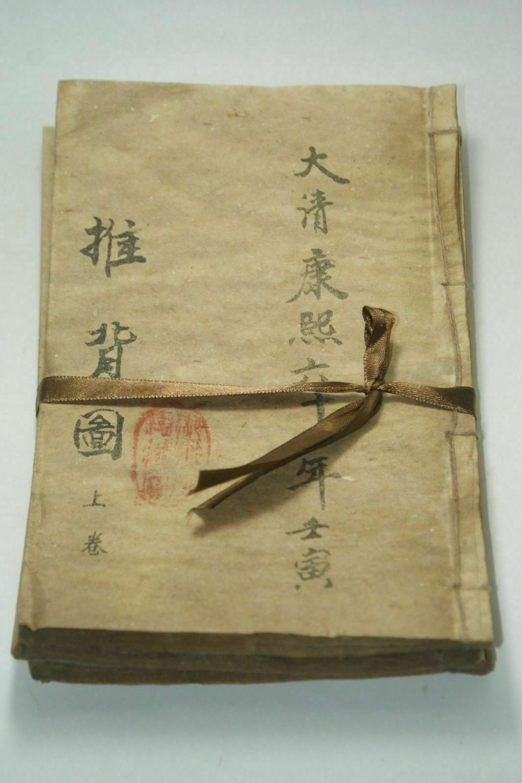 Vintage And Collectible Books - Hand-Painted Old Chinese Ancient Book 'Push