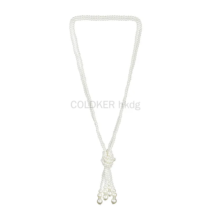 Vintage Necklace - 1920s Pearls Necklace Fashion Faux Pearls