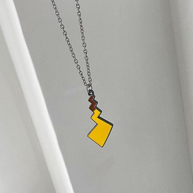 Vintage Necklace - Pokemon Tail Shaped Necklace Lightweight Vintage