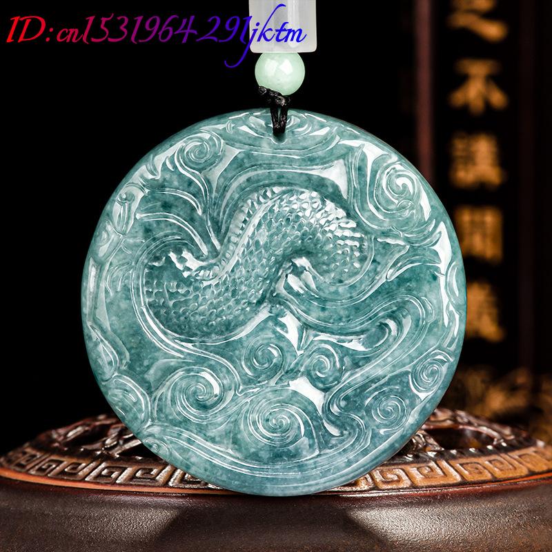 Burmese Jadeite Dragon Pendant - Vintage Necklace recension och pris
