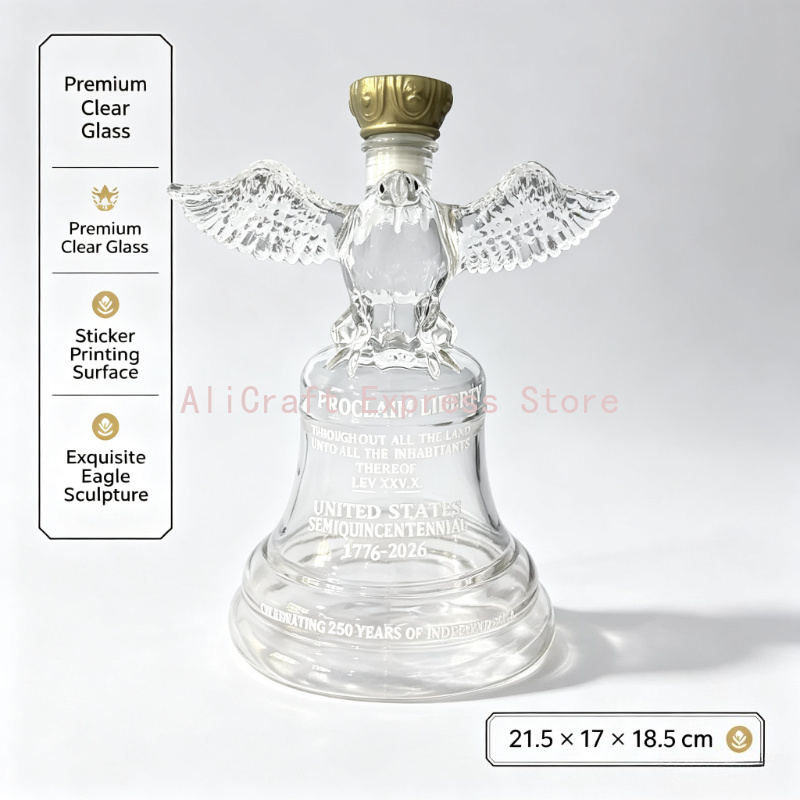 250th Independence Eagle Bell  - Vintage Collectible Liquor Bottles recension och pris
