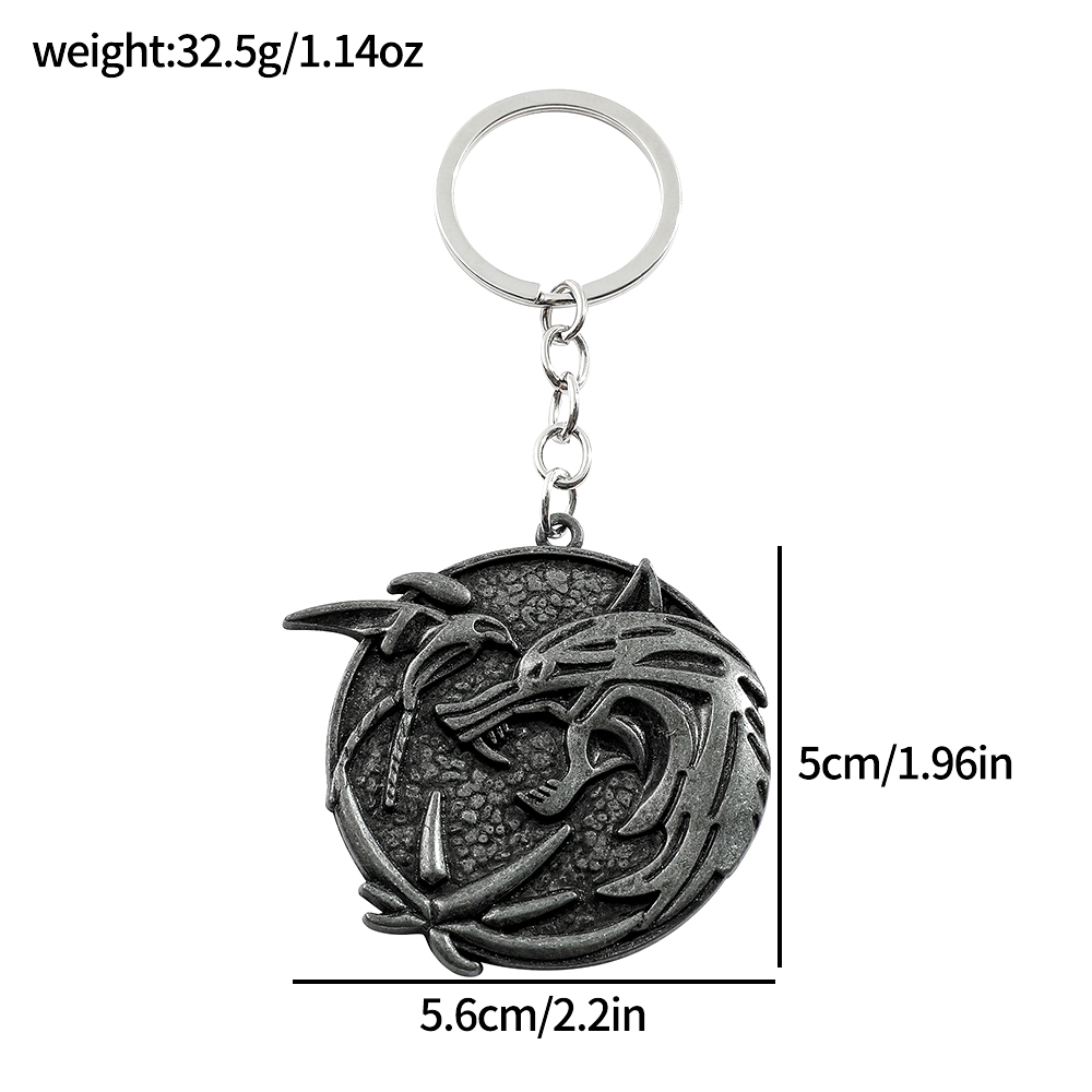 Vintage Wolf Head Keychain Gam - Vintage Necklace recension och pris