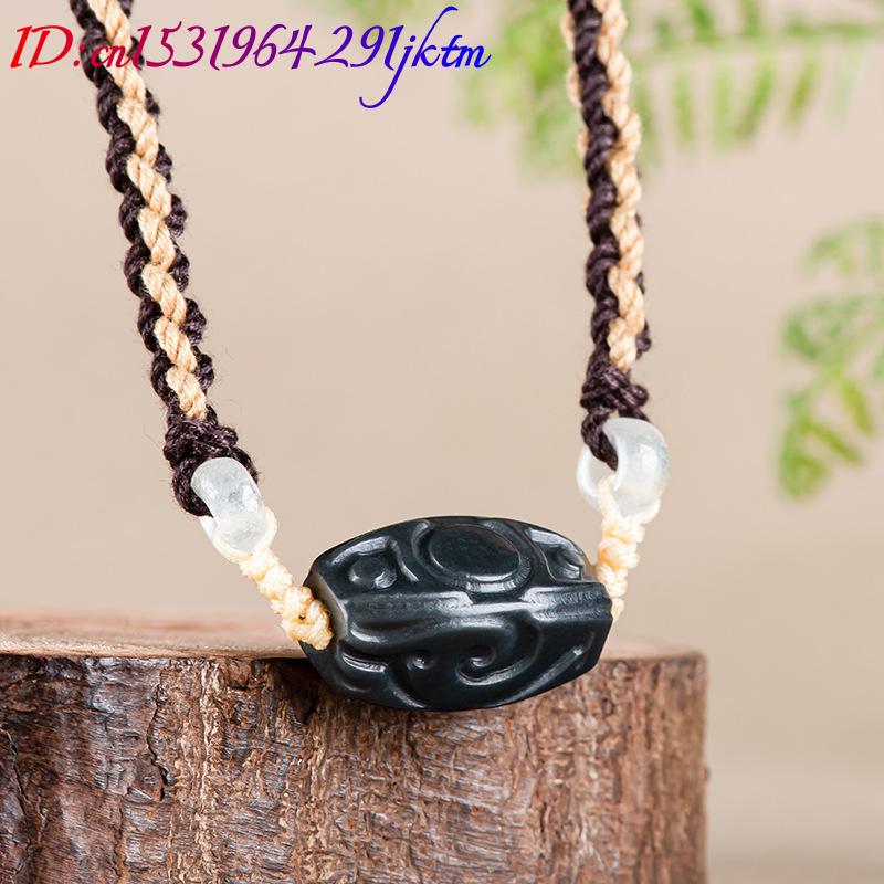 Hetian Jade Carve Bead Pendant - Vintage Necklace recension och pris