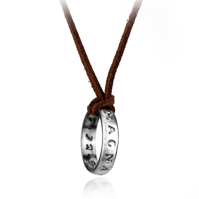 Game Anime Leather Chain Ring  - Vintage Necklace recension och pris
