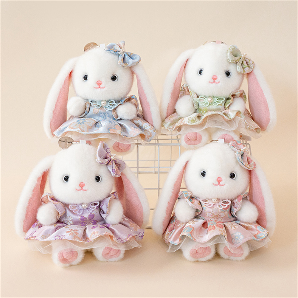 Cute Lop Ear Rabbit Plush Keyc - Vintage Collectible Dolls recension och pris