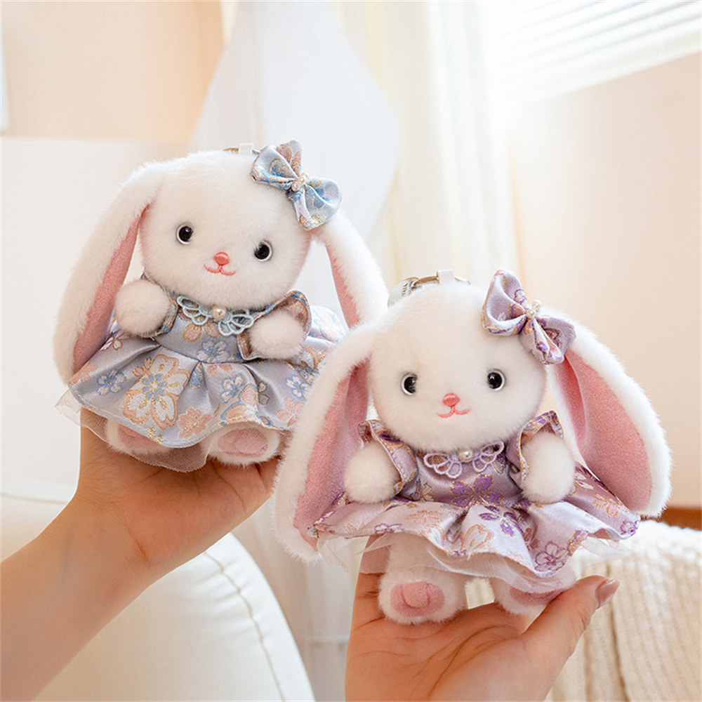 Cute Lop Ear Rabbit Plush Keyc - Vintage Collectible Dolls recension och pris