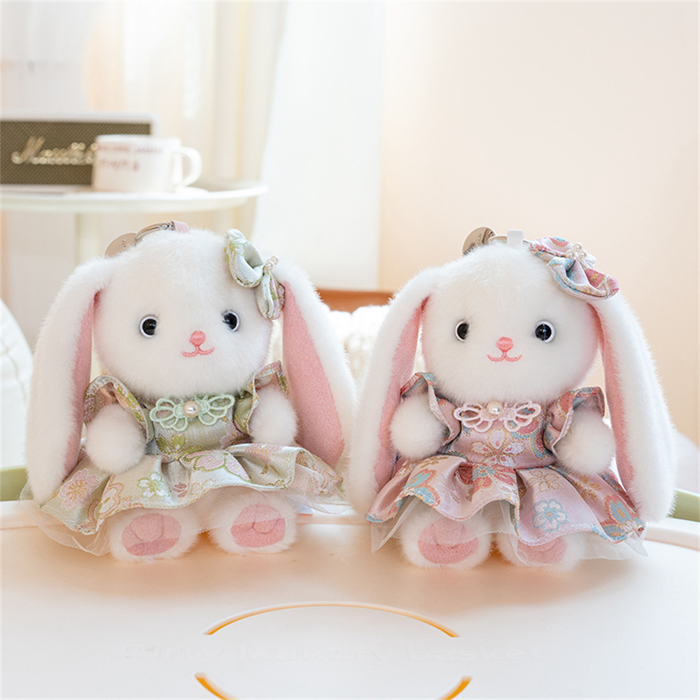 Cute Lop Ear Rabbit Plush Keyc - Vintage Collectible Dolls recension och pris