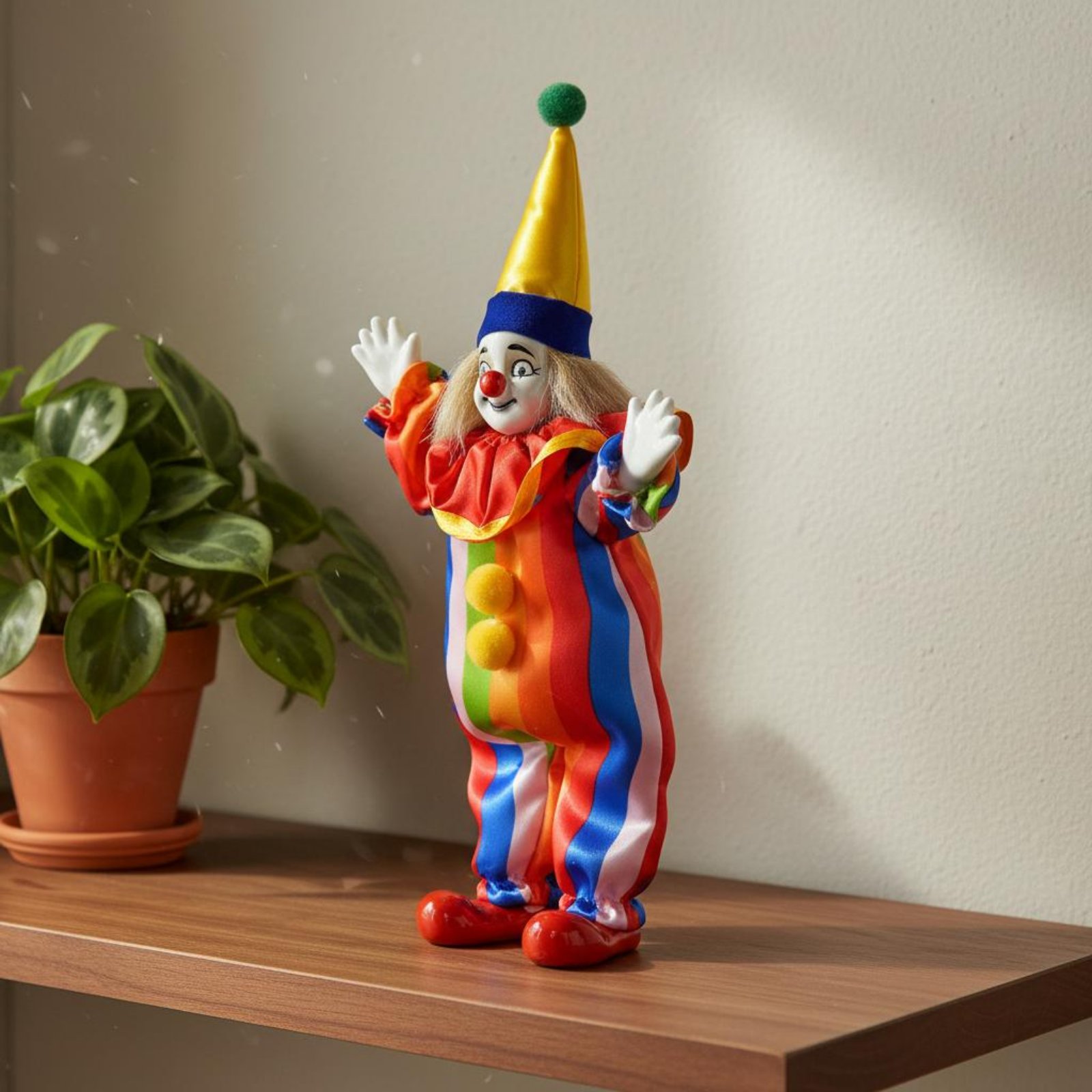 Vintage Porcelain Clown Doll D - Vintage Collectible Dolls recension och pris