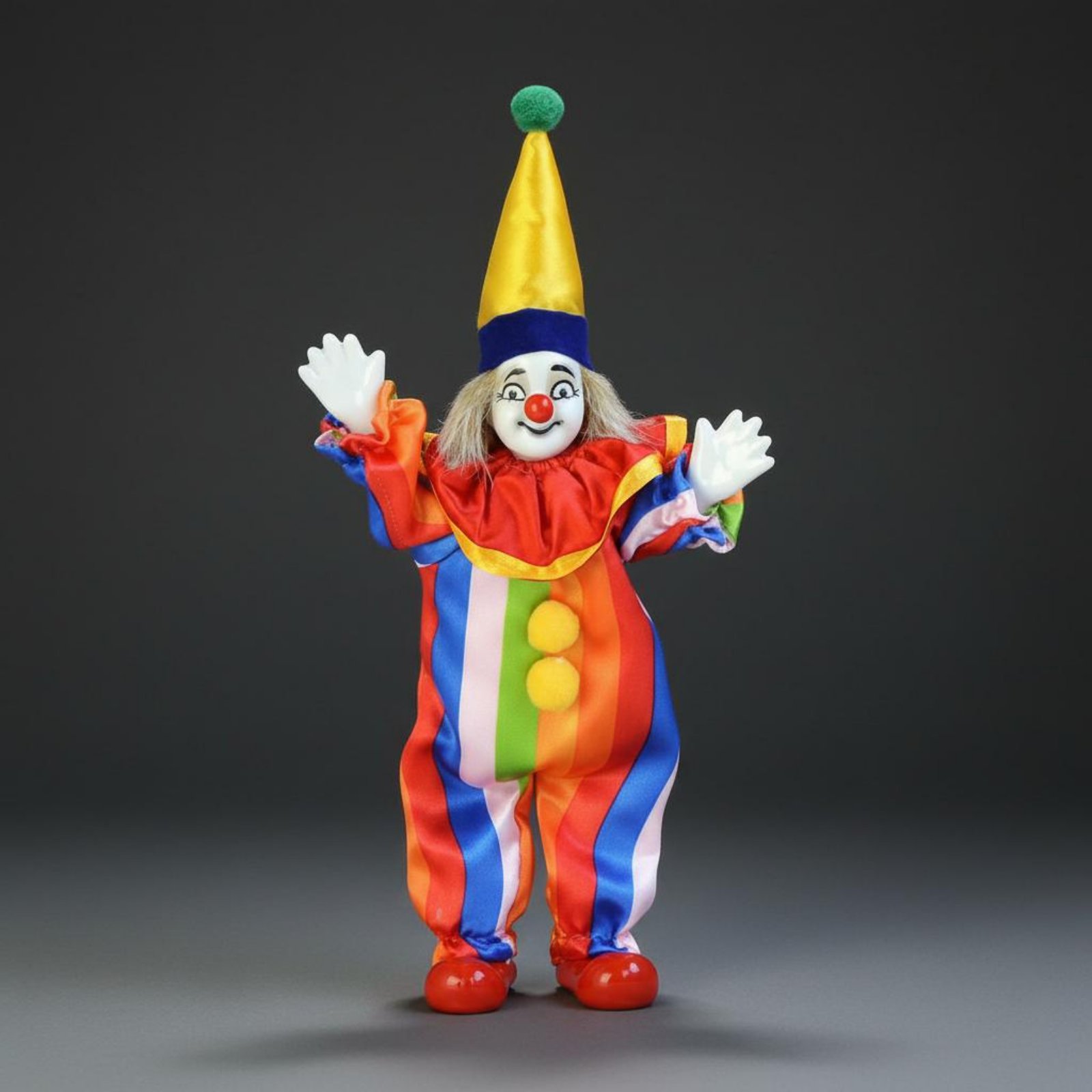 Vintage Porcelain Clown Doll D - Vintage Collectible Dolls recension och pris