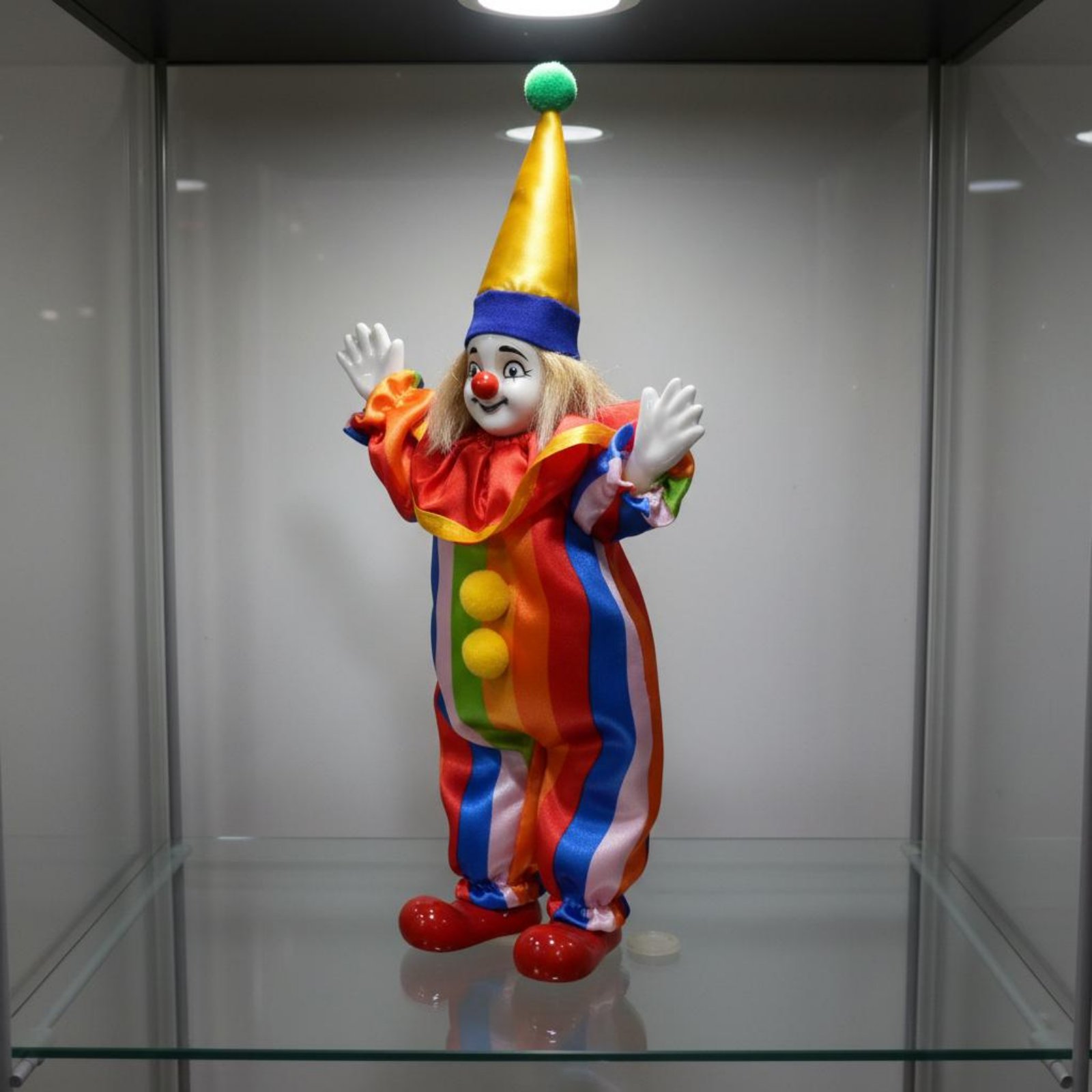 Vintage Porcelain Clown Doll D - Vintage Collectible Dolls recension och pris