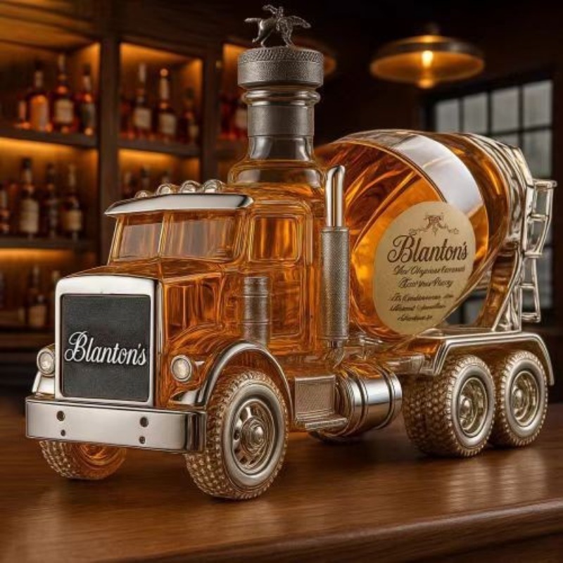 Vintage Truck Design Glass Whi - Vintage Collectible Liquor Bottles recension och pris
