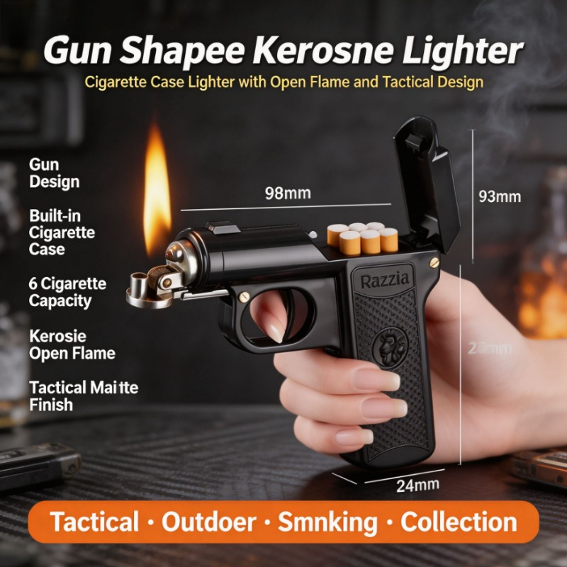 Vintage Pistol Shaped Lighter  - Vintage Collectible Guns recension och pris