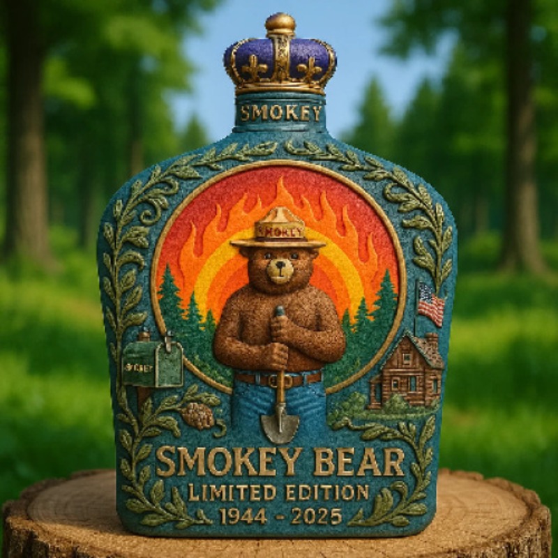Smokey Bear Fire Prevention Wh - Vintage Collectible Liquor Bottles recension och pris