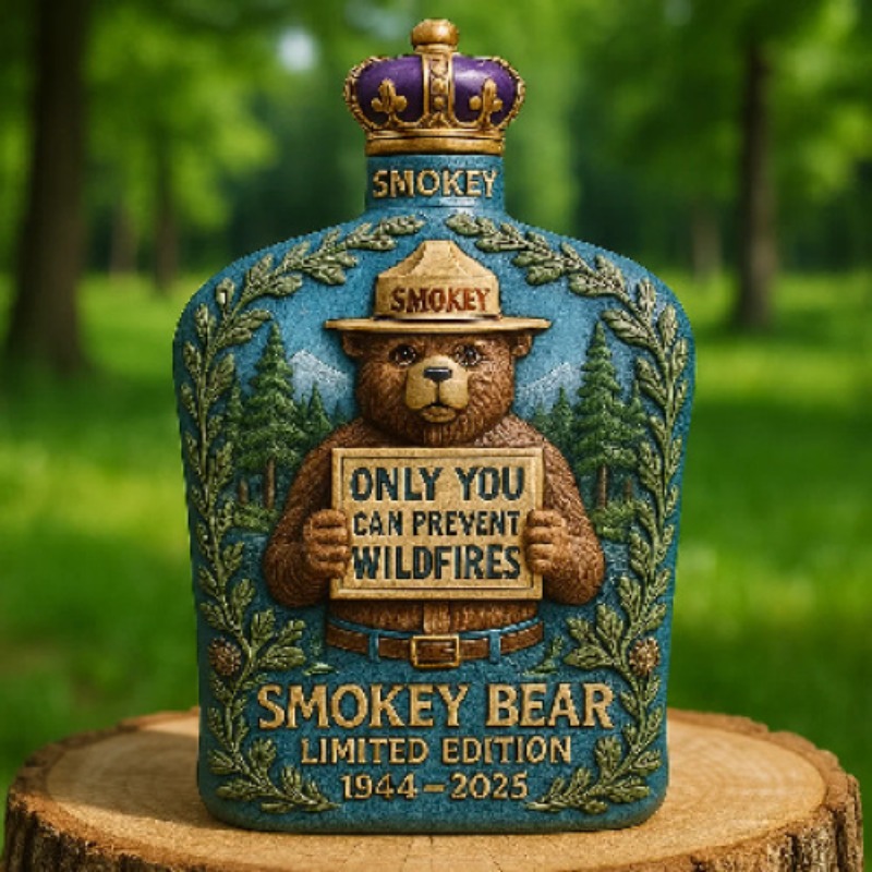 Smokey Bear Fire Prevention Wh - Vintage Collectible Liquor Bottles recension och pris
