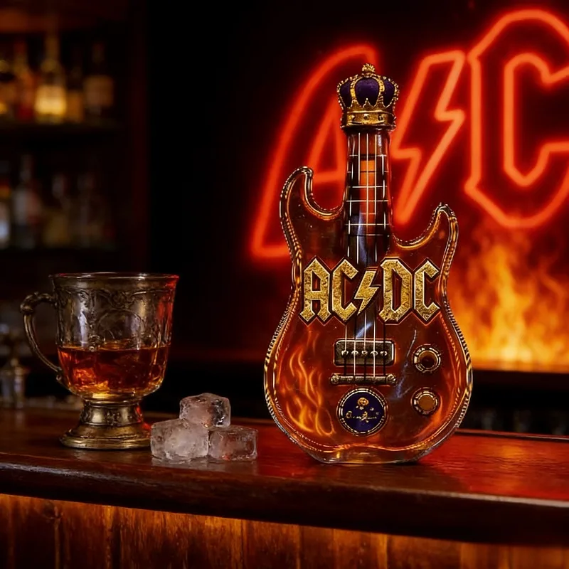 Retro Electric Guitar Shaped W - Vintage Collectible Liquor Bottles recension och pris