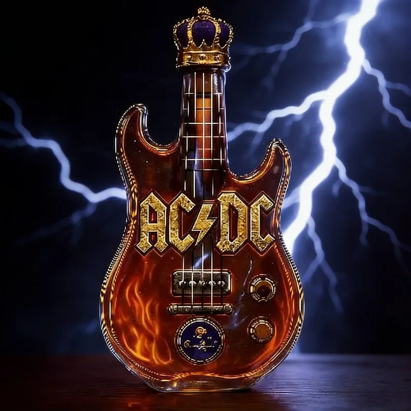 Retro Electric Guitar Shaped W - Vintage Collectible Liquor Bottles recension och pris
