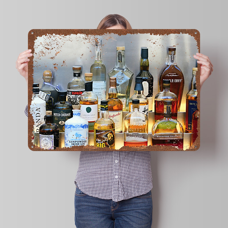 Liquor Bottle Collection Poste - Vintage Collectible Liquor Bottles recension och pris