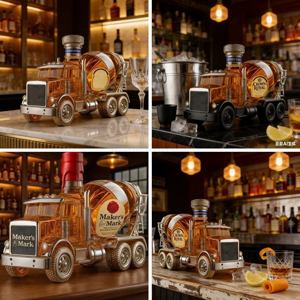 Vintage Truck Glass Whiskey De - Vintage Collectible Liquor Bottles recension och pris