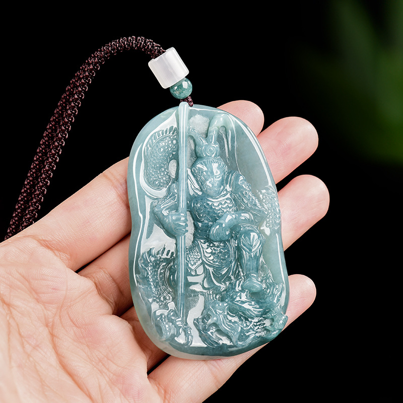 Burmese Jadeite Monkey King Pe - Vintage Necklace recension och pris